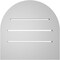 Ekena Millwork Round Top Surface Mount PVC Gable Vent: Functional, w/ 2"W x 1-1/2"P Brickmould Frame, 16"W x 16"H GVPRT16X1602SF - alternate 2